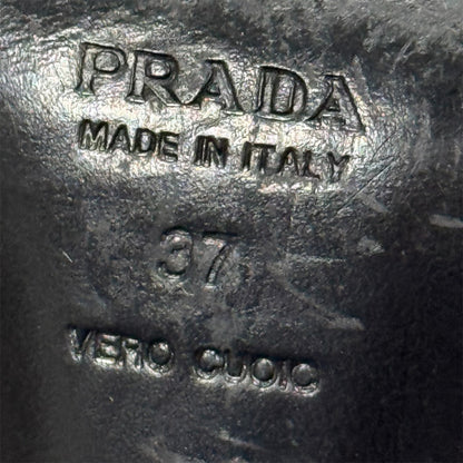 PRADA YELLOW LOAFERS MULES