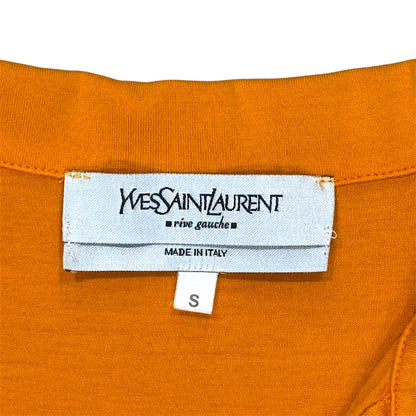 YVES SAINT LAURENT RIVE GAUCHE ORANGE LOGO TOP