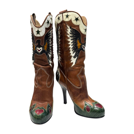 DOLCE & GABBANA SPRING 2004 COWBOY BOOTS
