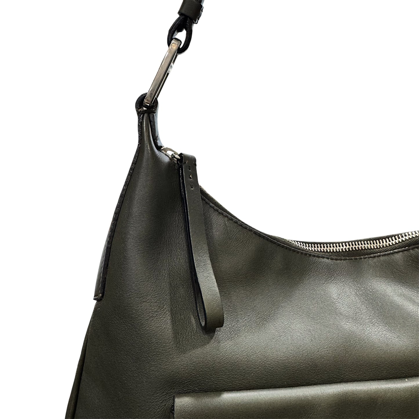 PRADA CLEO KHAKI LEATHER BAG