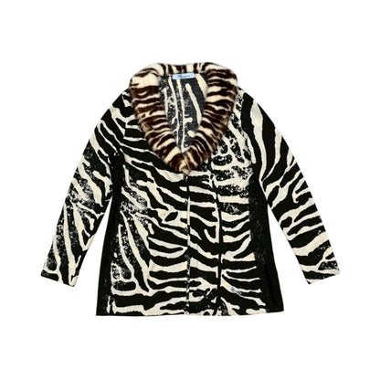 BLUMARINE 2000S CIRCA ZEBRA PRINTS CARDIGAN