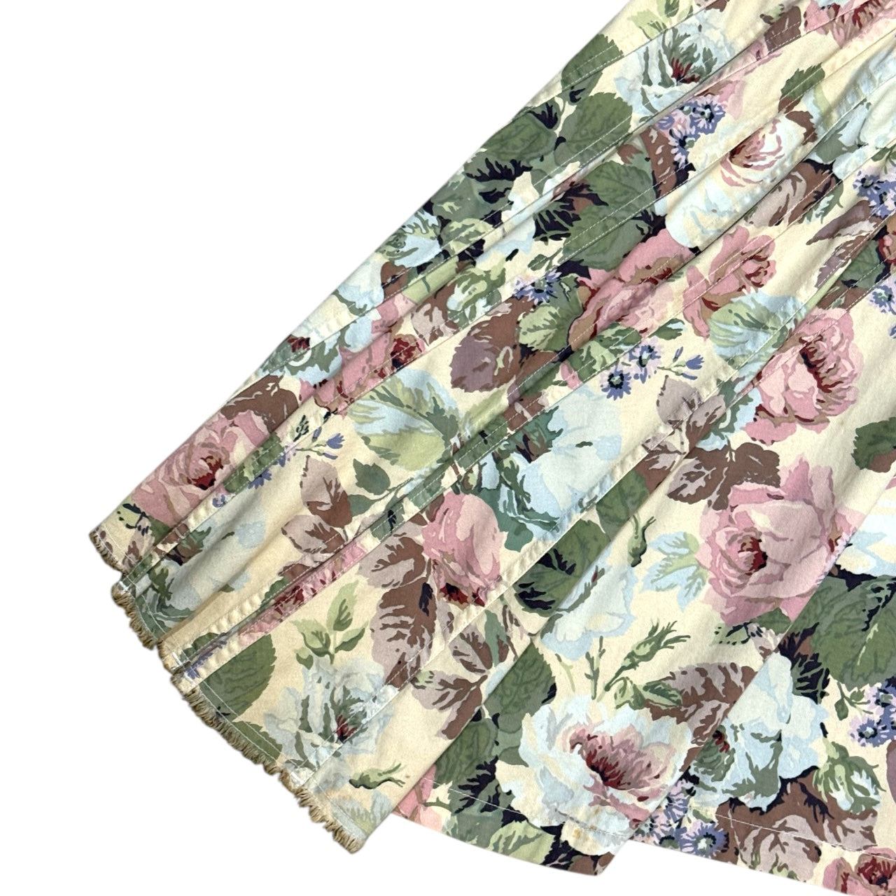 JUNYA WATANABE FLORAL SLIT BELT MAXI SKIRT