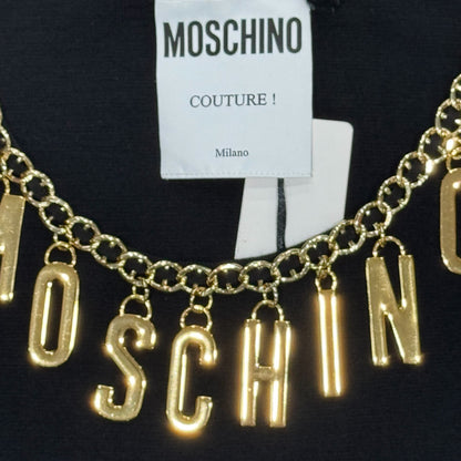 MOSCHINO COUTURE GOLD CHAIN KNIT VEST