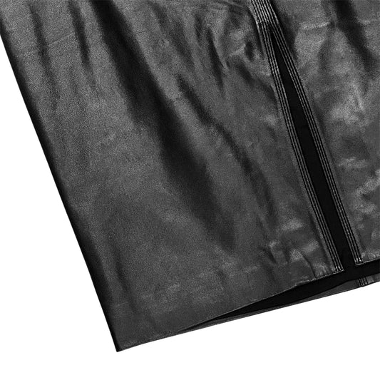 GUCCI BLACK LEATHER SKIRT