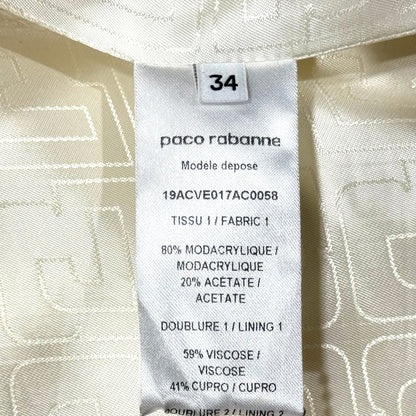 PACO RABANNE IVORY FUR JACKET