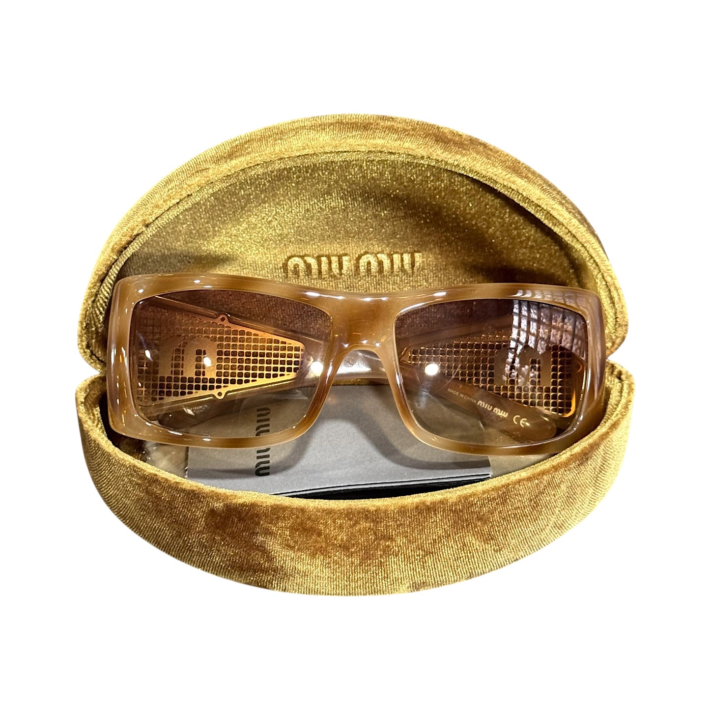 MIU MIU 2000S MESH SUNGLASSES