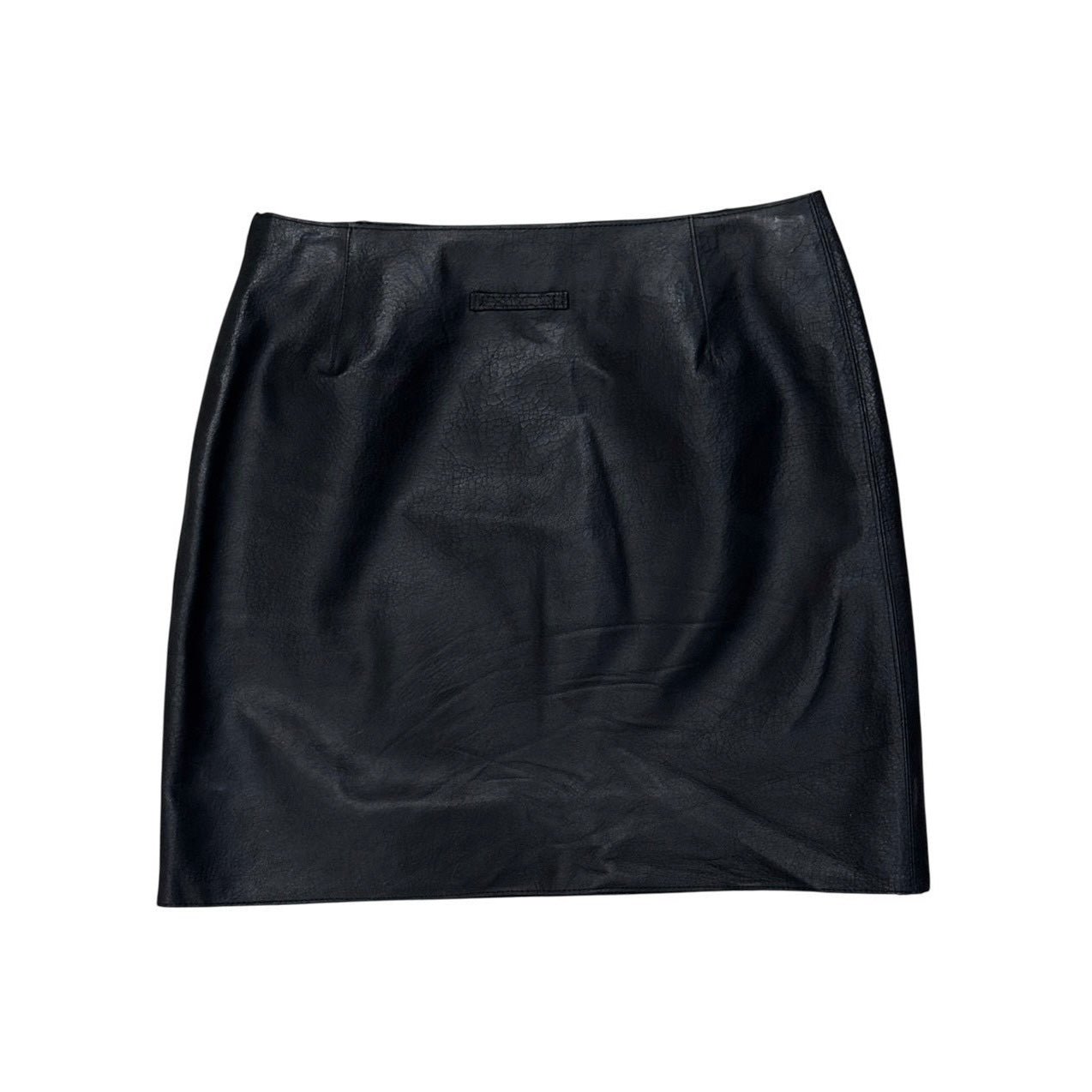 JEAN PAUL GAULTIER BLACK LEATHER SKIRT