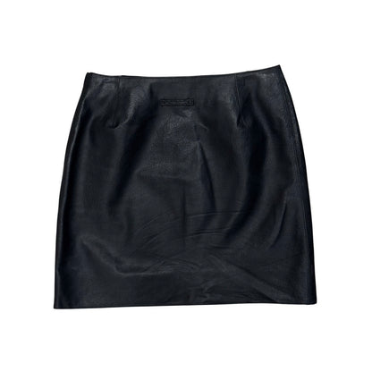 JEAN PAUL GAULTIER BLACK LEATHER SKIRT