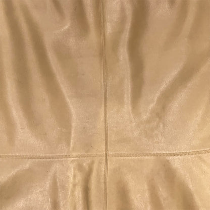 CHANEL FLARED TAN LEATHER SKIRT