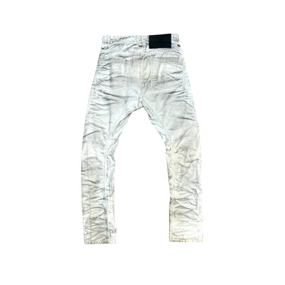 JOHN GALLIANO WHITE DISTRESSED JEANS