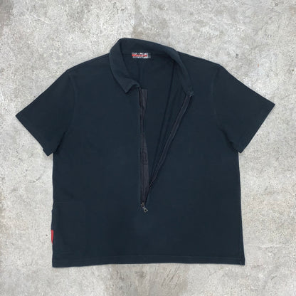 PRADA SPORT NAVY POLO TOP