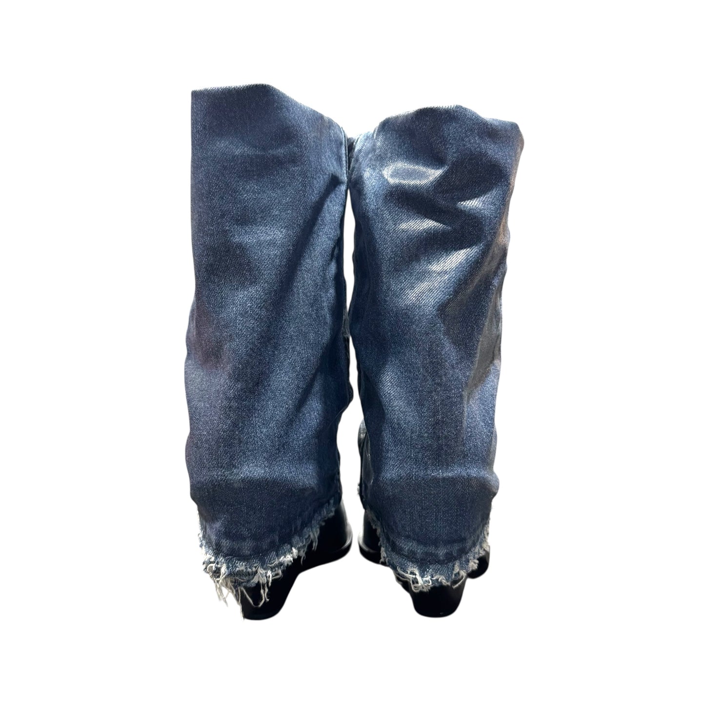 DIESEL SLOUCHED DENIM ANKLE BOOTS