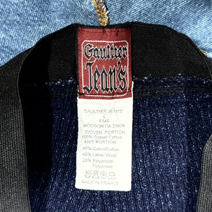 JEAN PAUL GAULTIER DENIM ILLUSION KNIT PANTS