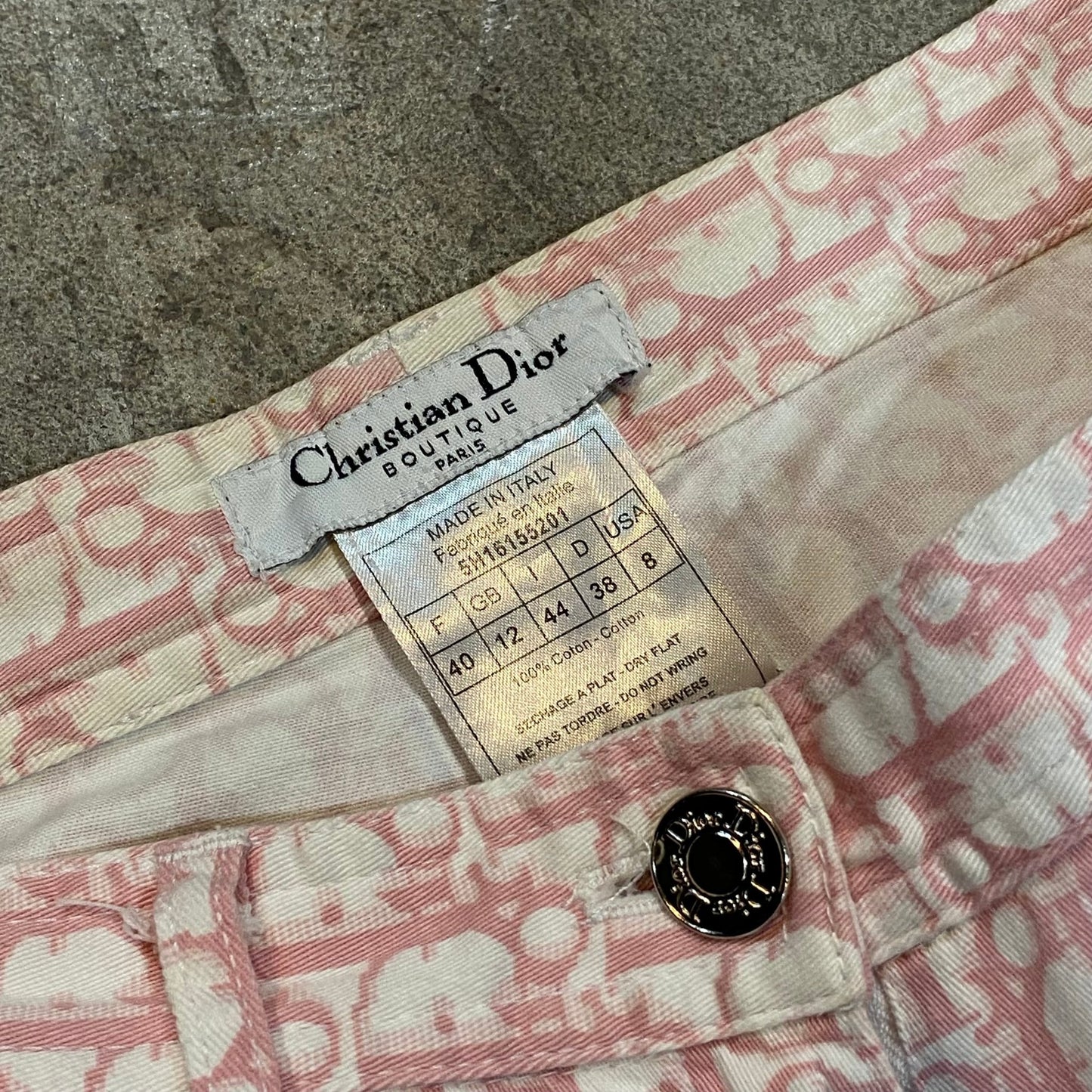 Dior Trotter Monogram Pants Pink