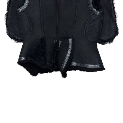 GIVENCHY BLACK SHEARLING VEST
