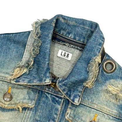 L.G.B DISTRESS DENIM JACKET