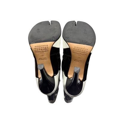 MAISON MARGIELA B&W STRIPED TABI BOOTS