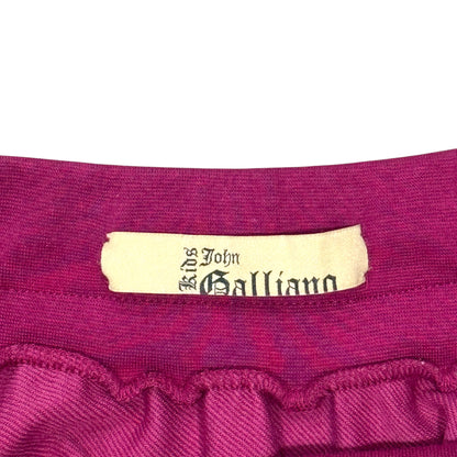 JOHN GALLIANO MAGENTA FLARED SKIRT