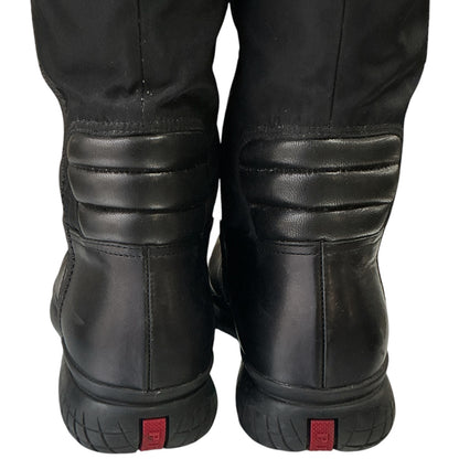 PRADA SPORTS BLACK NYLON LEATHER BOOTS