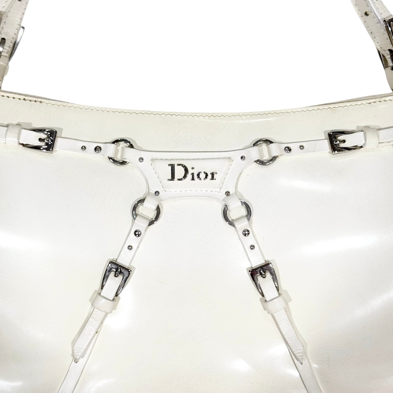 CHRISTIAN DIOR WHITE BONDAGE BAG