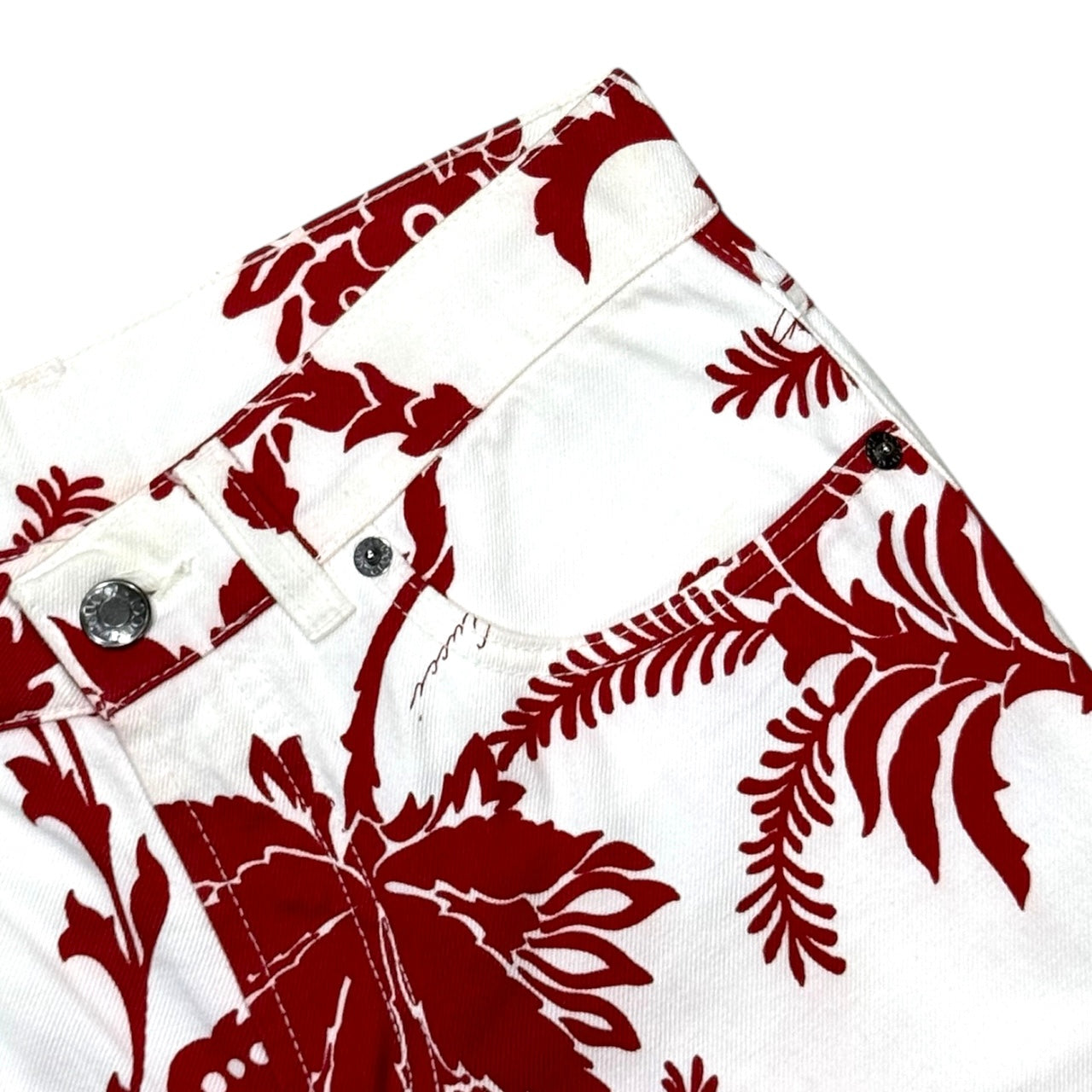 GUCCI BY TOM FORD FLORAL PRINT FLARED JEANS