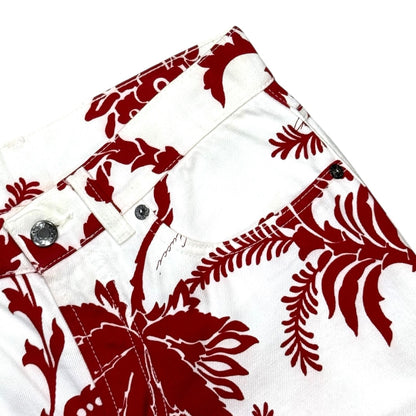 GUCCI BY TOM FORD FLORAL PRINT FLARED JEANS