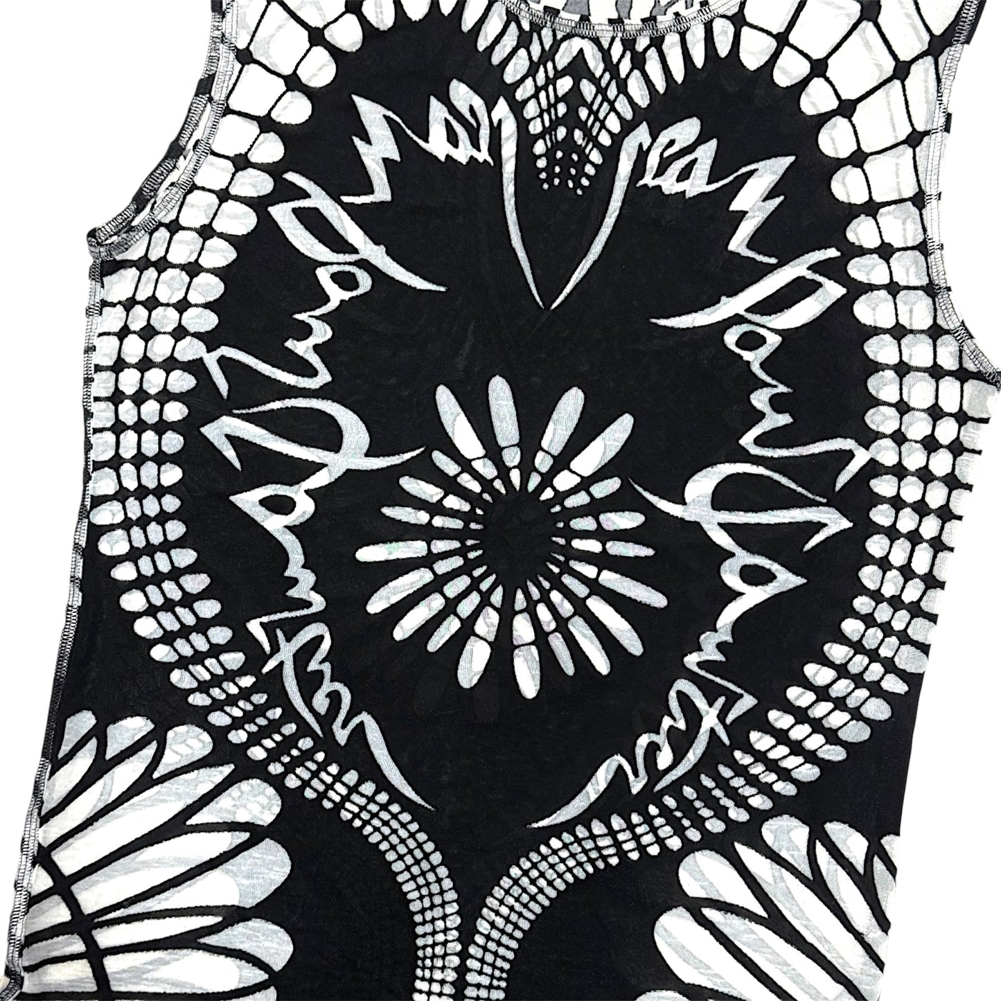 JEAN PAUL GAULTIER BLACK MESH TOP