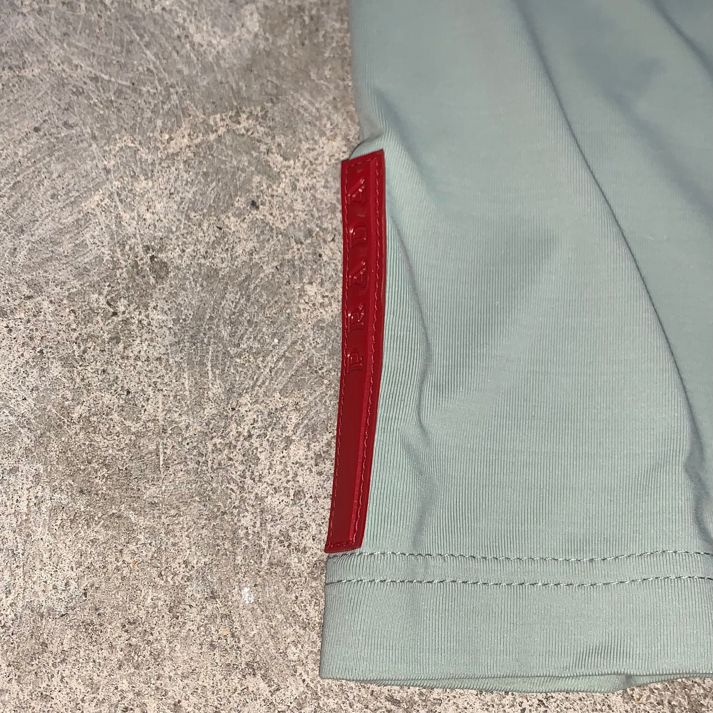 PRADA SPORT TURQUOISE ZIPPER TOP