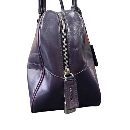 PRADA 2000S PURPLE BOWLING BAG