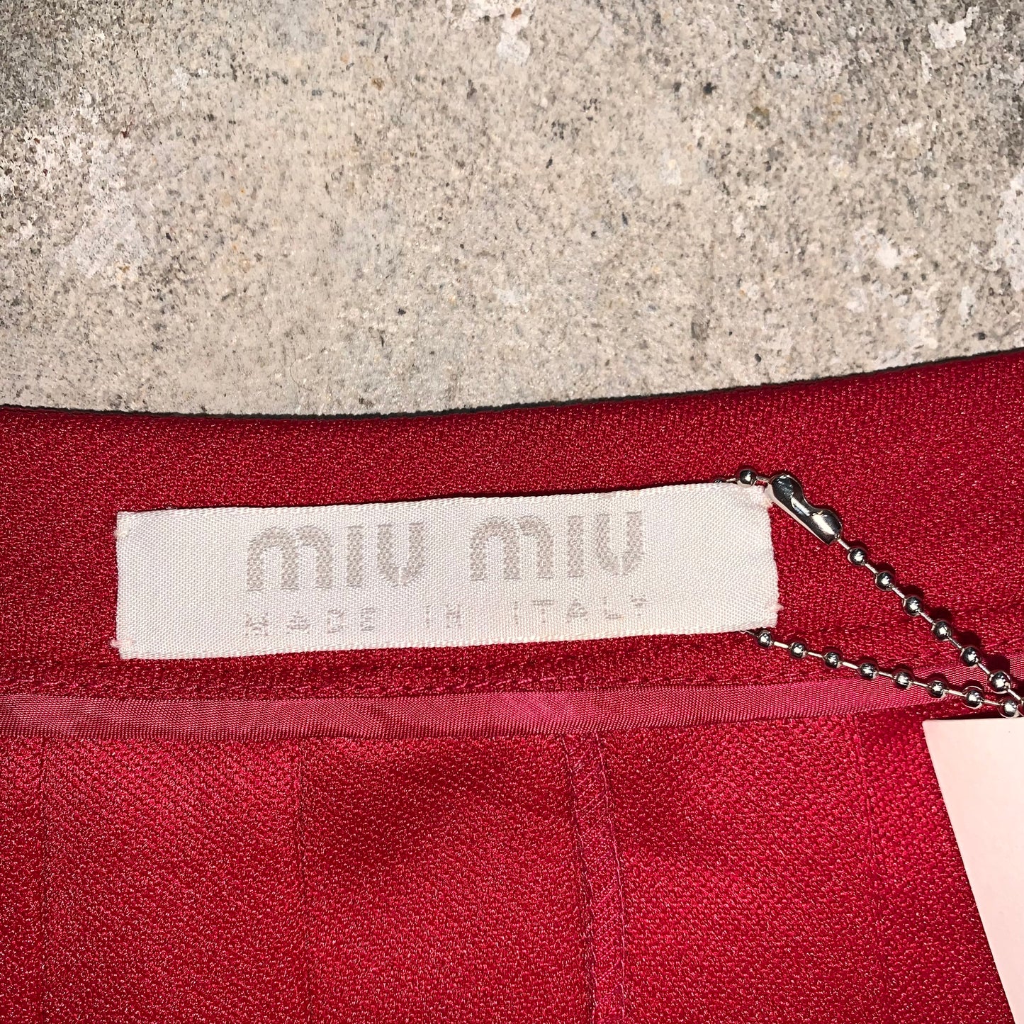 MIU MIU PLEATED SKIRT