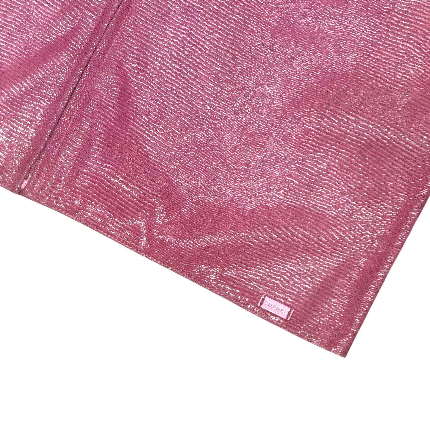 CHANEL PINK LEATHER VEST JACKET