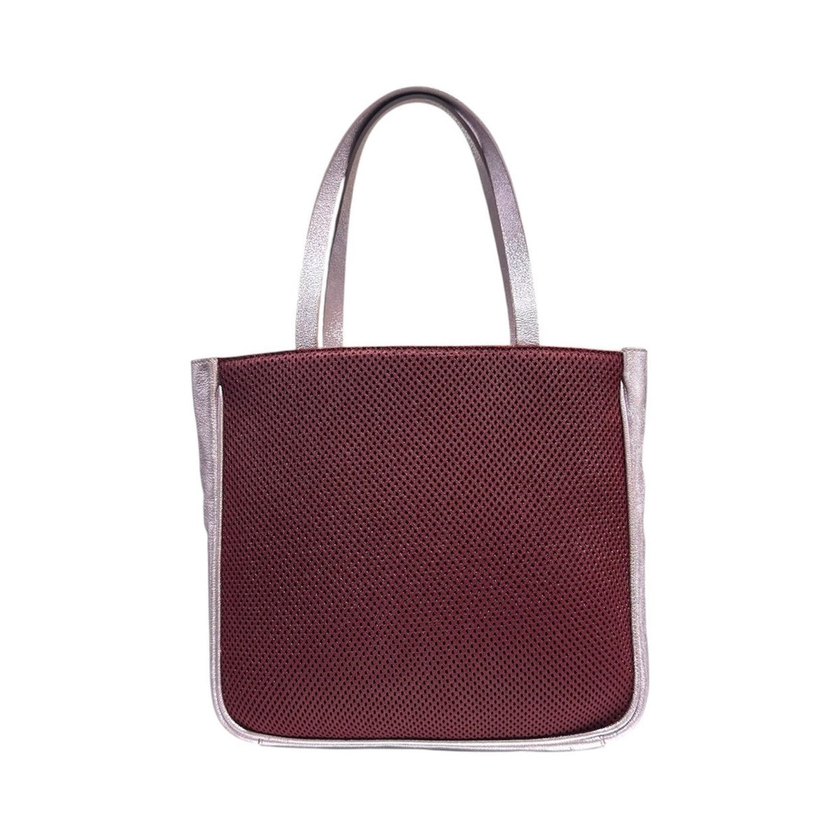 MIU MIU 90S PURPLE METALLIC RHINESTONE EMBELLISHMENT TOTE BAG