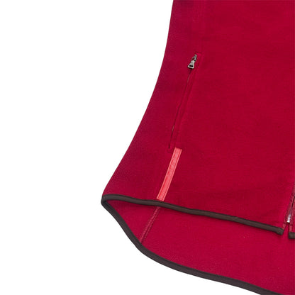 PRADA SPORT 00S RED POLAR FLEECE VEST