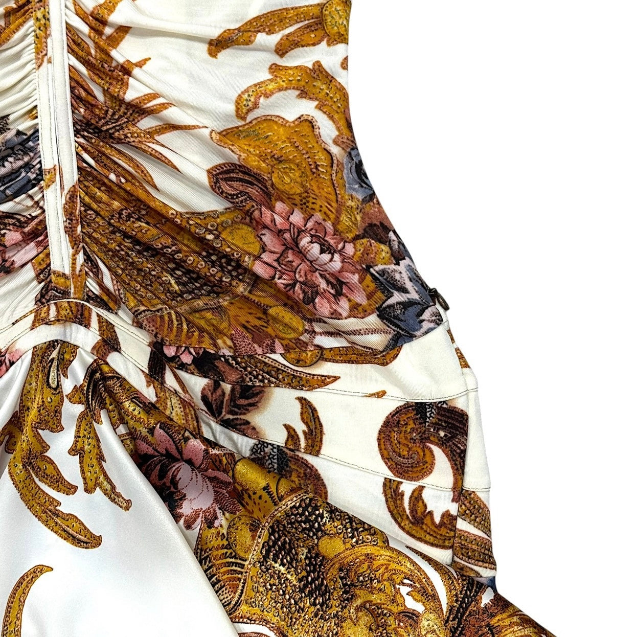 JUST CAVALLI BAROQUE PRINT DRESS