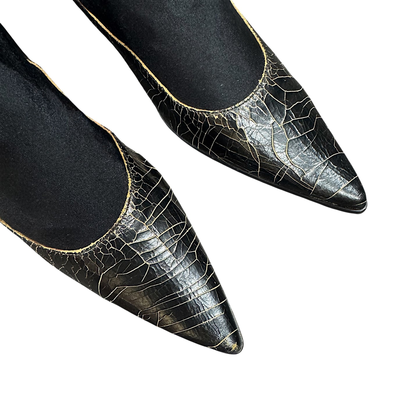 MIU MIU FW1999 CRACKLE ANKLE BOOTS