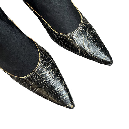 MIU MIU FW1999 CRACKLE ANKLE BOOTS