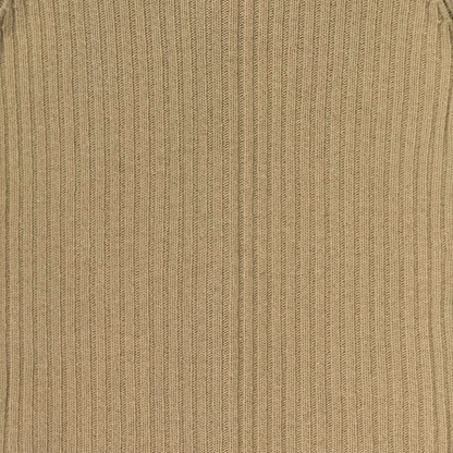 MOSCHINO TAN FLOWER KNIT CARDIGAN