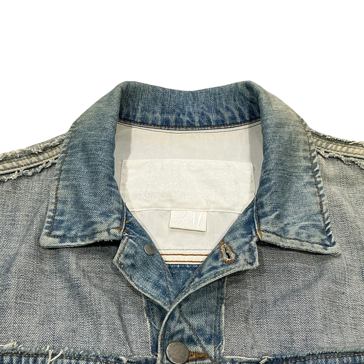 MAISON MARGIELA X H&M DISTRESS DENIM JACKET
