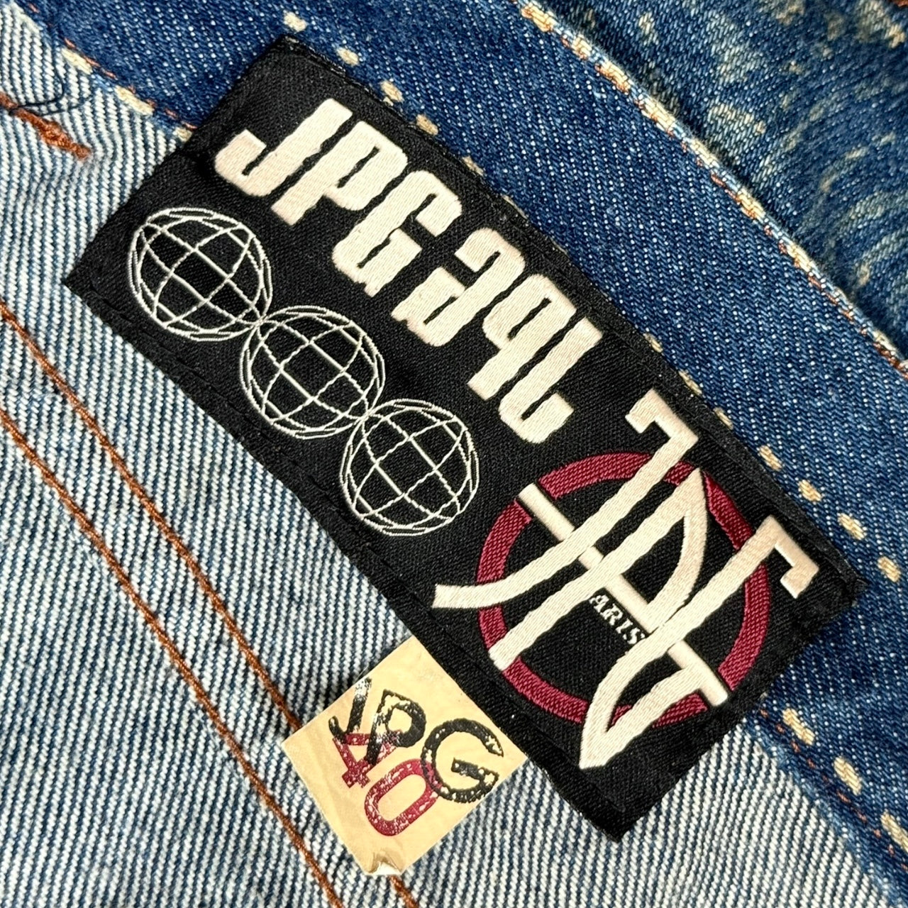 JEAN PAUL GAULTIER TRIBAL AND STRIPE MINI SKIRT