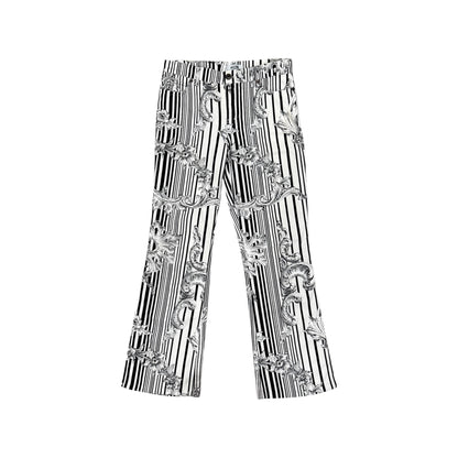 MOSCHINO BAROQUE BLACK & WHITE PANTS