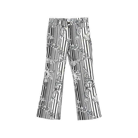 MOSCHINO BAROQUE BLACK & WHITE PANTS