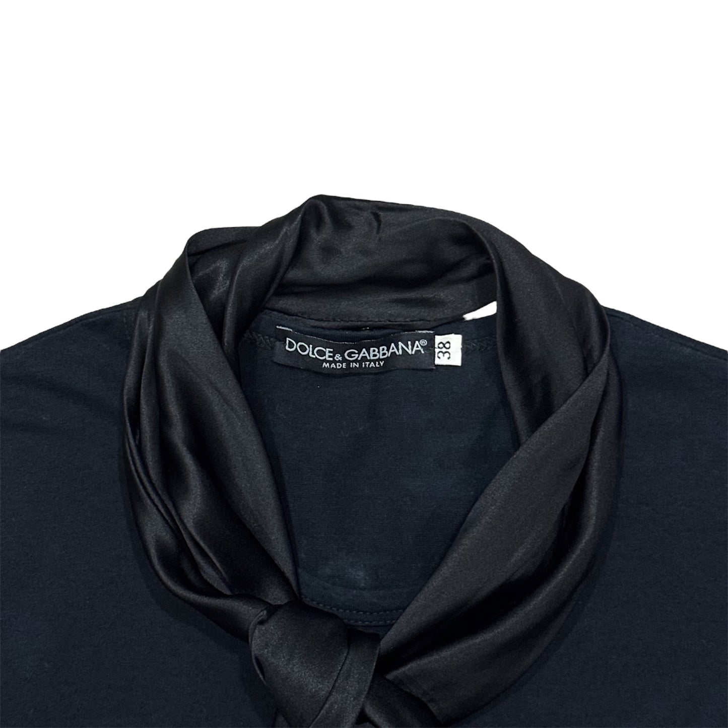 DOLCE & GABBANA “LUXURY” SILK SCARF TOP