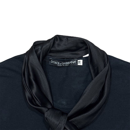 DOLCE & GABBANA “LUXURY” SILK SCARF TOP