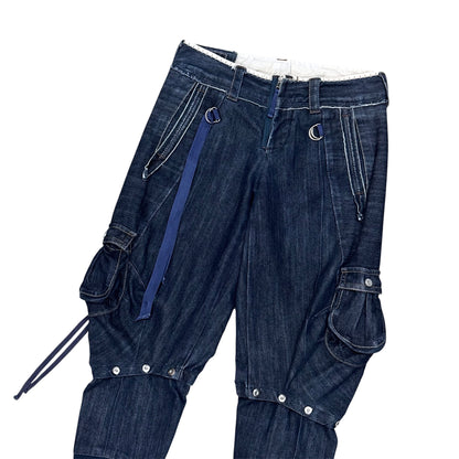MARITHE FRANCOIS GIRBAUD DENIM CAPRIS PANTS