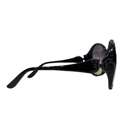 JOHN GALLIANO BLACK GREEN GRADIENT SUNGLASSES
