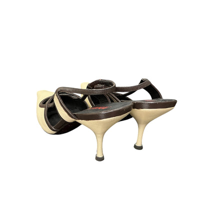 MIU MIU BEDIGE KITTEN HEELS