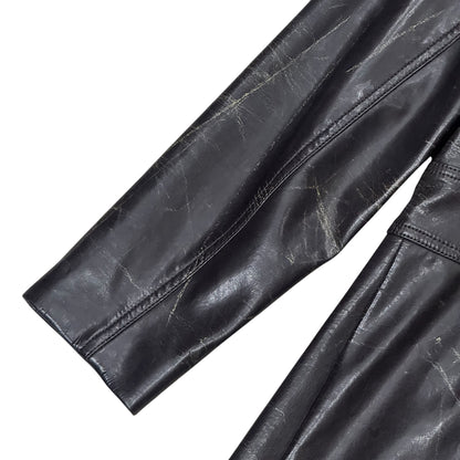 YVES SAINT LAURENT BROWN LEATHER JACKET