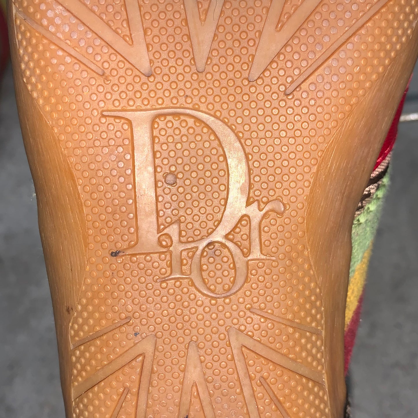 Christian Dior Rasta monogram sneakers