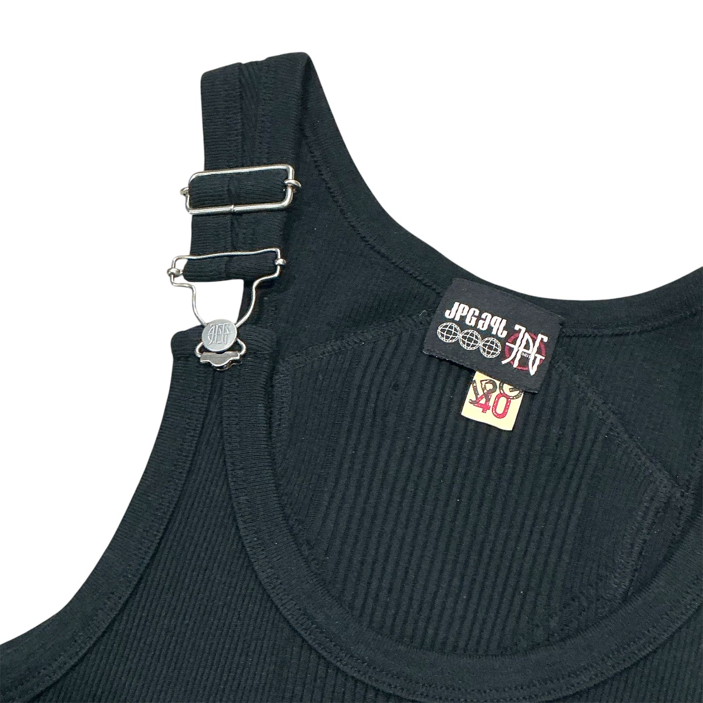 JEAN PAUL GAULTIER BLACK OVER ALL TANK TOP