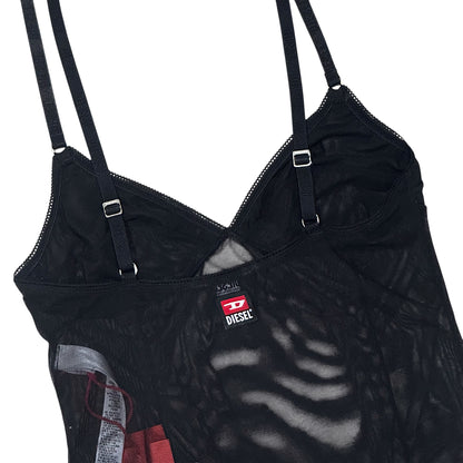 DIESEL BLACK SHEER BODYSUIT